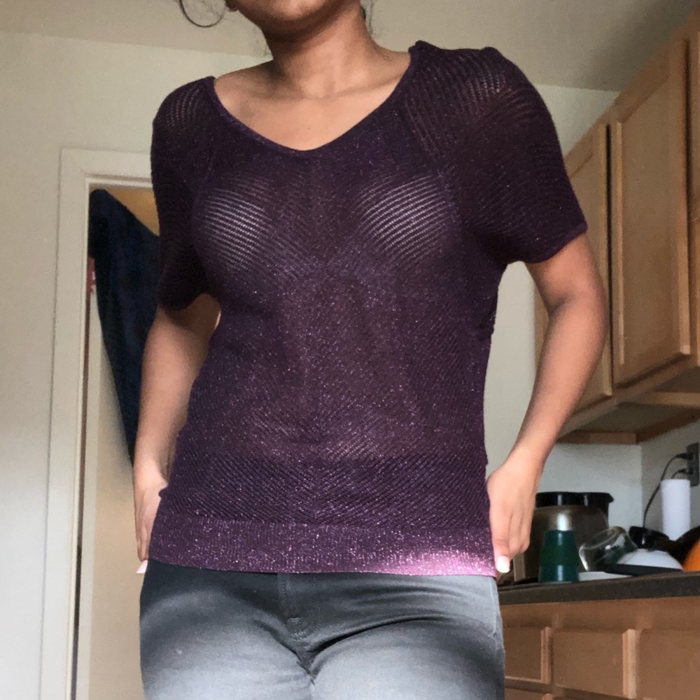SHEER SHIMMERY TOP